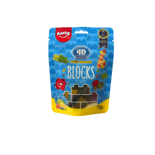 4D Gummy Blocks 72g | Amos