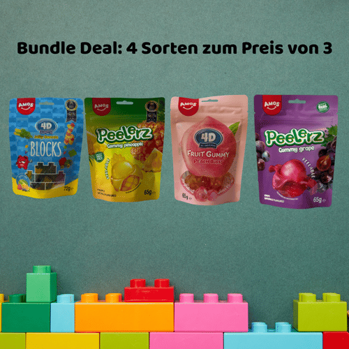 Amos Gummibonbon Bundle – 4 Sorten genießen, 3 bezahlen