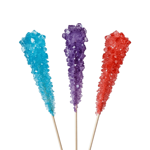 Bunte Rock Candy Sticks (22g) – Individuell Verpackte Kristallzucker-Pops | Roses Brands