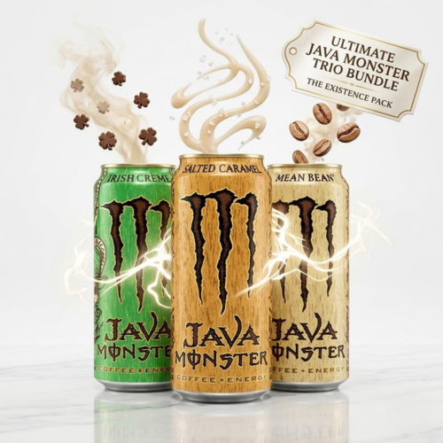 Java Monster Trio Bundle 3 Dosen, Irish Crème Salted Caramel Mean Bean