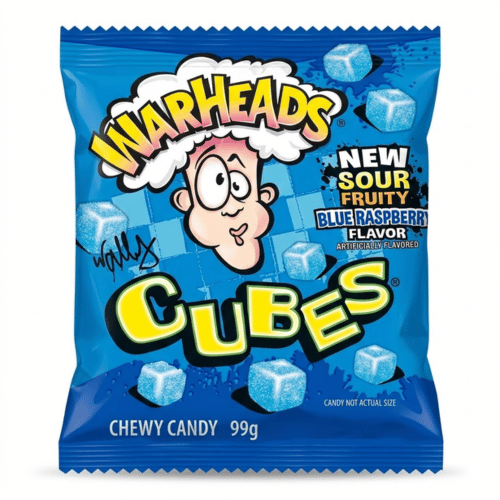 Warheads Cubes | Blue Raspberry