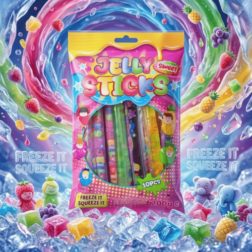 Jelly Sticks Sweet 200g | 10er Pack süße Frucht-Gelee-Sticks