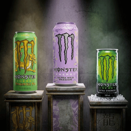 Seltene Monster Energy Sorten: Japan, USA & Brasilien