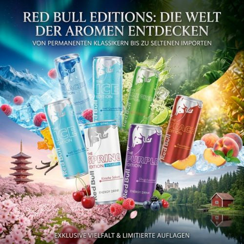 Welche Red Bull Sorten gibt es? Beliebte & seltene Editions