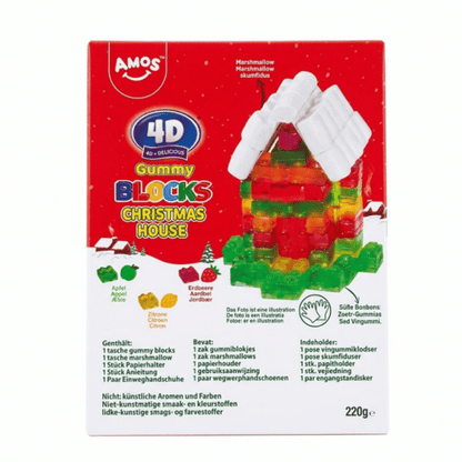 Amos 4D Gummy Blocks Christmas House 220g