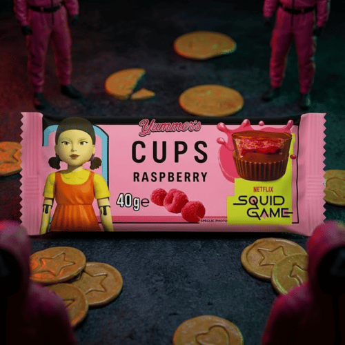 Cups Raspberry (40g) | Squid Game