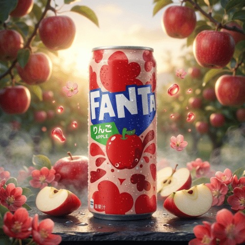 Fanta Japan Import 500 ml  Golden Grape / Red Apple