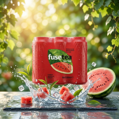 Fuse Tea  6er Mix-Bundle  Mango Ananas, Honigmelone Erdbeere & Karpuz
