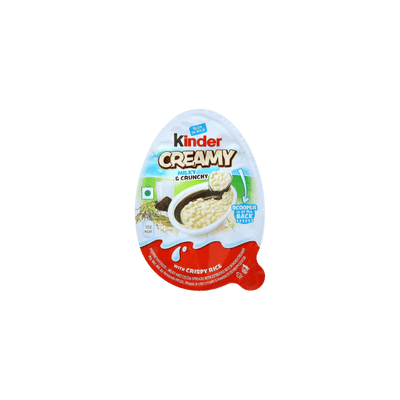 Kinder Creamy – Milky & Crunchy mit Crispy Rice, 19 g