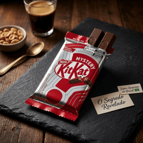 KitKat Mystery Edição Limitada 41,5g – silber-rote Dose mit geheimnisvoller Fruchtfüllung, Brasilien-Import bei Lustladen24