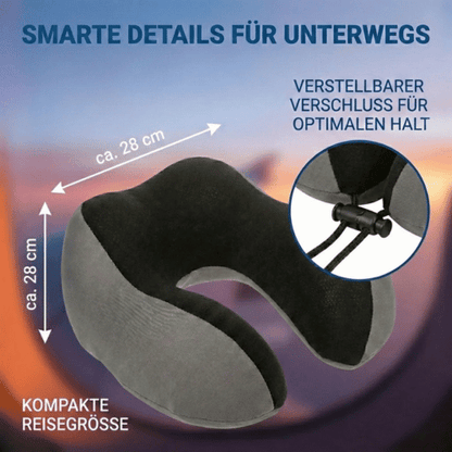 Nackenkissen Deluxe Memory Foam Grau