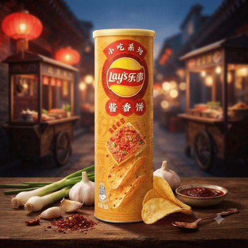 Lay's Stax Pancake Sauce Flavor 90 g Dose China Import – Kartoffelchips mit Pfannkuchen-Sauce-Geschmack, Lustladen24