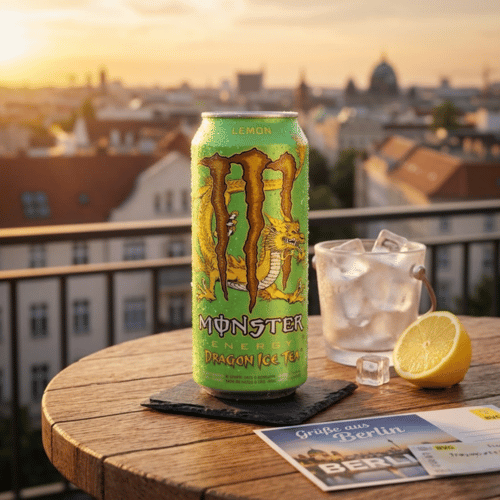 Monster Energy Dragon Ice Tea Lemon 473ml – grüne Dose mit goldenem Drachen, Brasilien-Import bei Lustladen24