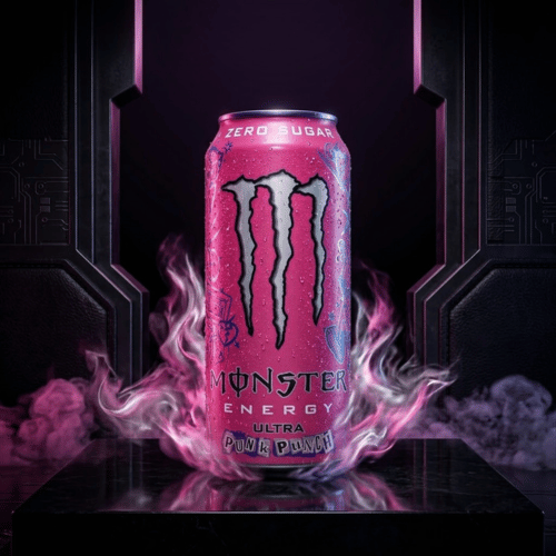 Monster Ultra Punk Punch 473 ml pinke Dose USA Import – Zero Sugar Energy Drink, Lustladen24