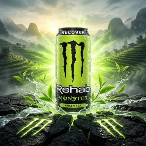 Monster Energy Rehab Green Tea Dose 458ml, Grüner Tee