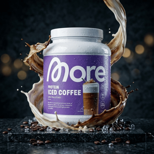 More Protein Iced Coffee Latte Macchiato 500g Dose – Eiweißpulver mit 23g Protein pro Portion