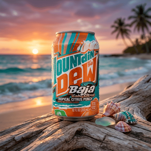 Mountain Dew Baja Cabo Citrus 355-ml-Dose – USA-Import mit Tropical Citrus Punch Geschmack 