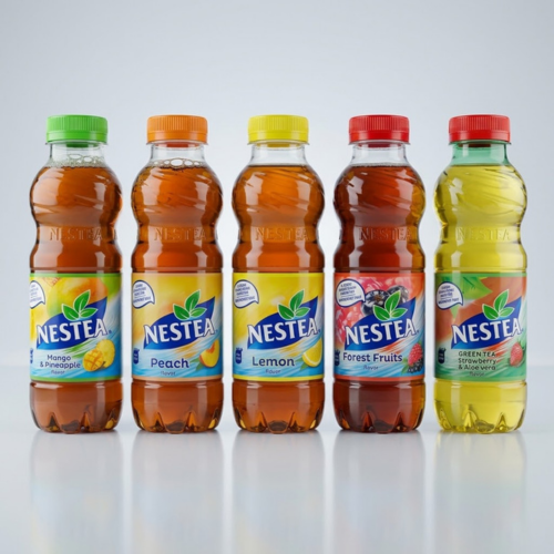 Nestea Eistee Flaschen 500ml, 5 Sorten Mango Pineapple Peach Lemon Forest Fruits