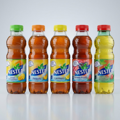 Nestea Eistee Flaschen 500ml, 5 Sorten Mango Pineapple Peach Lemon Forest Fruits