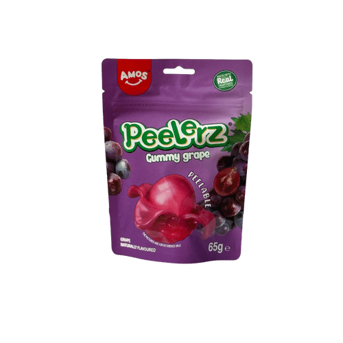 4D Peelerz Gummy Grape 65g | Amos