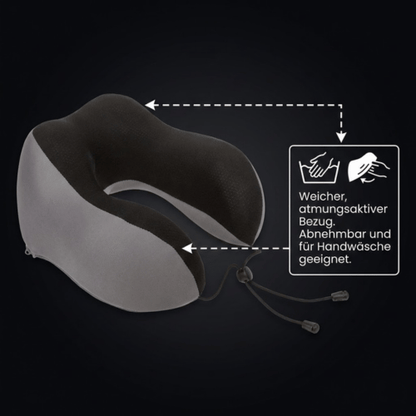 Nackenkissen Deluxe Memory Foam Grau