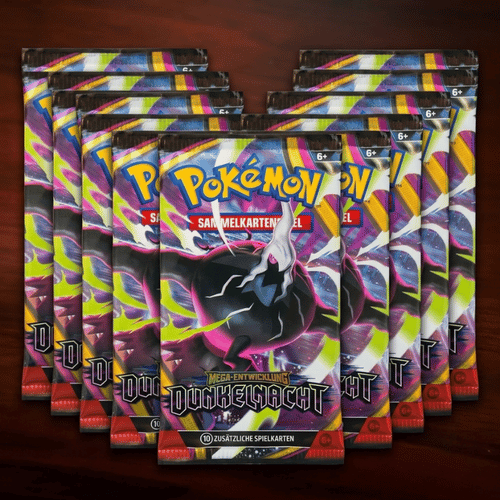 Pokémon Mega-Entwicklung Dunkelnacht Booster, Pack 10 Karten