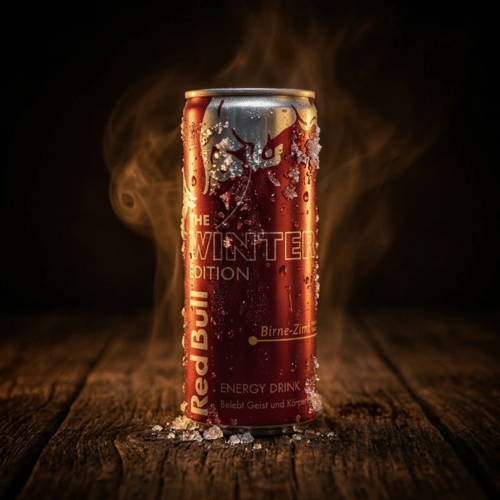Red Bull Winter Edition Birne-Zimt 250ml – ungeöffnete Originaldose als Sammlerstück, limitierte Saisonedition von Red Bull GmbH Österreich