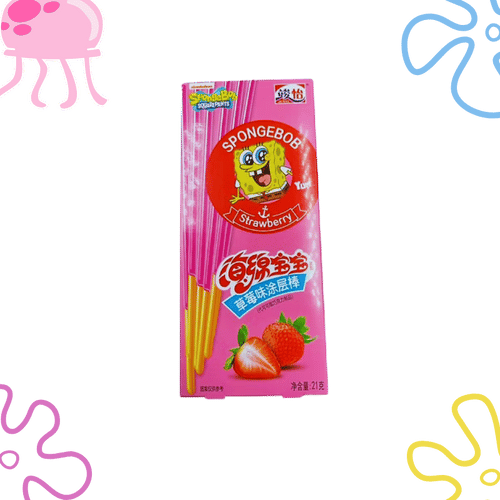 SpongeBob Erdbeer-Kekssticks – Süßer Snack 21 g