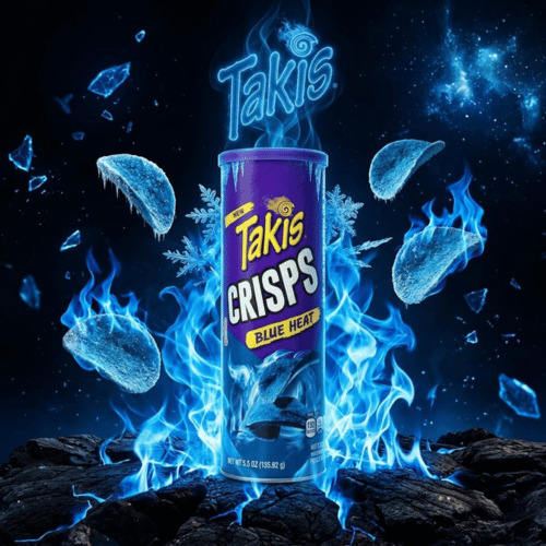 Takis Crisps Blue Heat Dose, 170 g, scharfer Chili-Limetten-Snack aus den USA