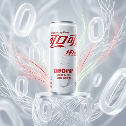 
Coca-Cola Fiber Plus 330ml weiße China-Import-Dose – 0 Kalorien, 0 Zucker, mit Ballaststoffen, seit 1886