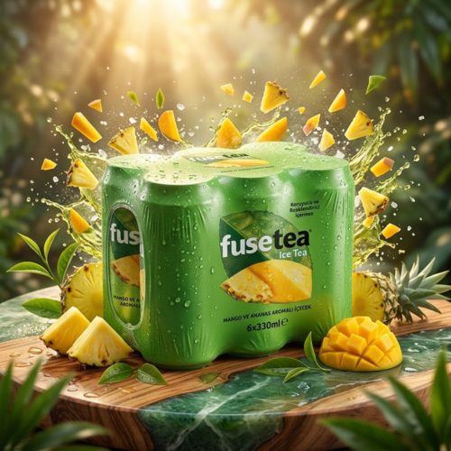 Fuse Tea  6er Mix-Bundle  Mango Ananas, Honigmelone Erdbeere & Karpuz
