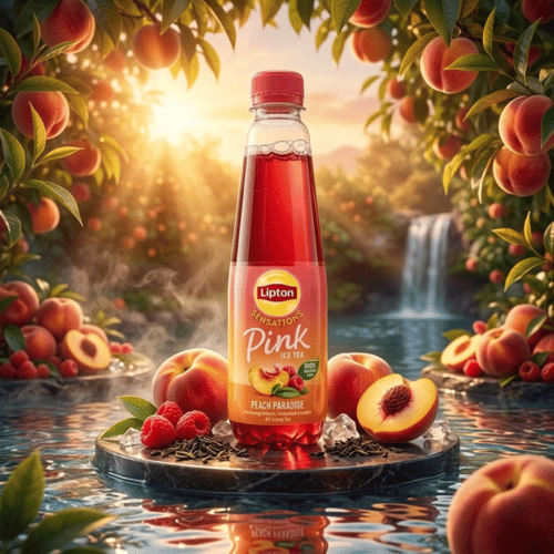 Lipton Sensations Pink Ice Tea 310ml | Strawberry Swirl & Peach Paradise