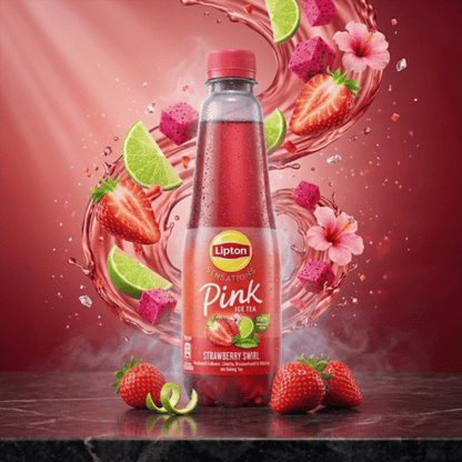 Lipton Sensations Pink Ice Tea 310ml | Strawberry Swirl & Peach Paradise