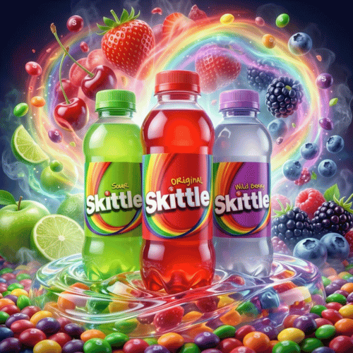 
Skittles Drink USA Import 414 ml – 3 Sorten Original rot, Wild Berry lila, Sour grün, Lustladen24
